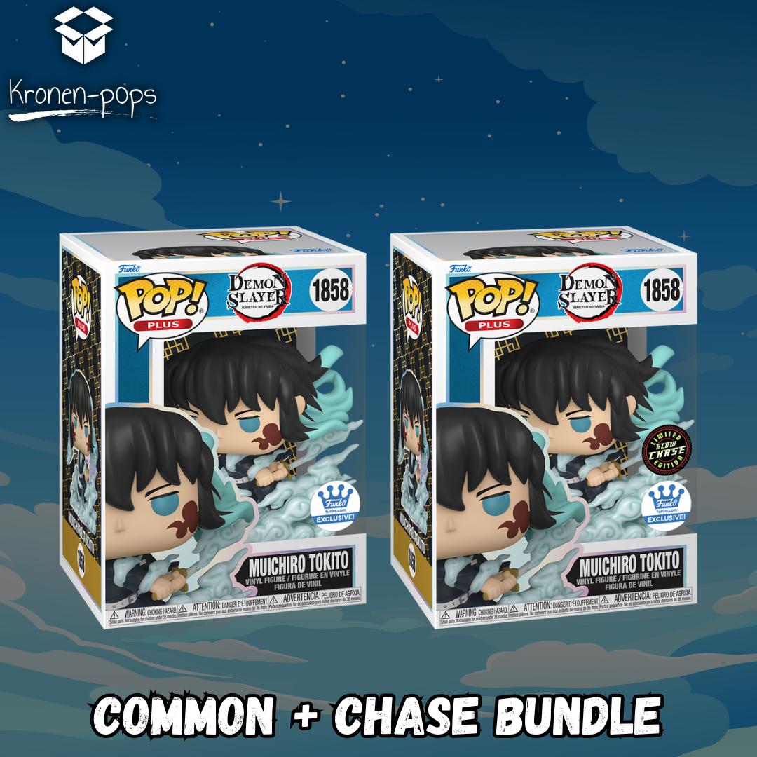 Demon Slayer - Muichiro Tokito (Mist Breathing) Common + Chase Funko Pop! Bundle