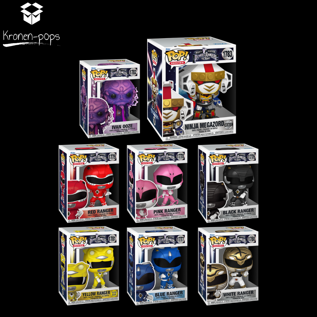 Mighty Morphin Power Rangers The Movie - Power Rangers Bundle (Set of 8) Funko Pop! Vinyl Figures