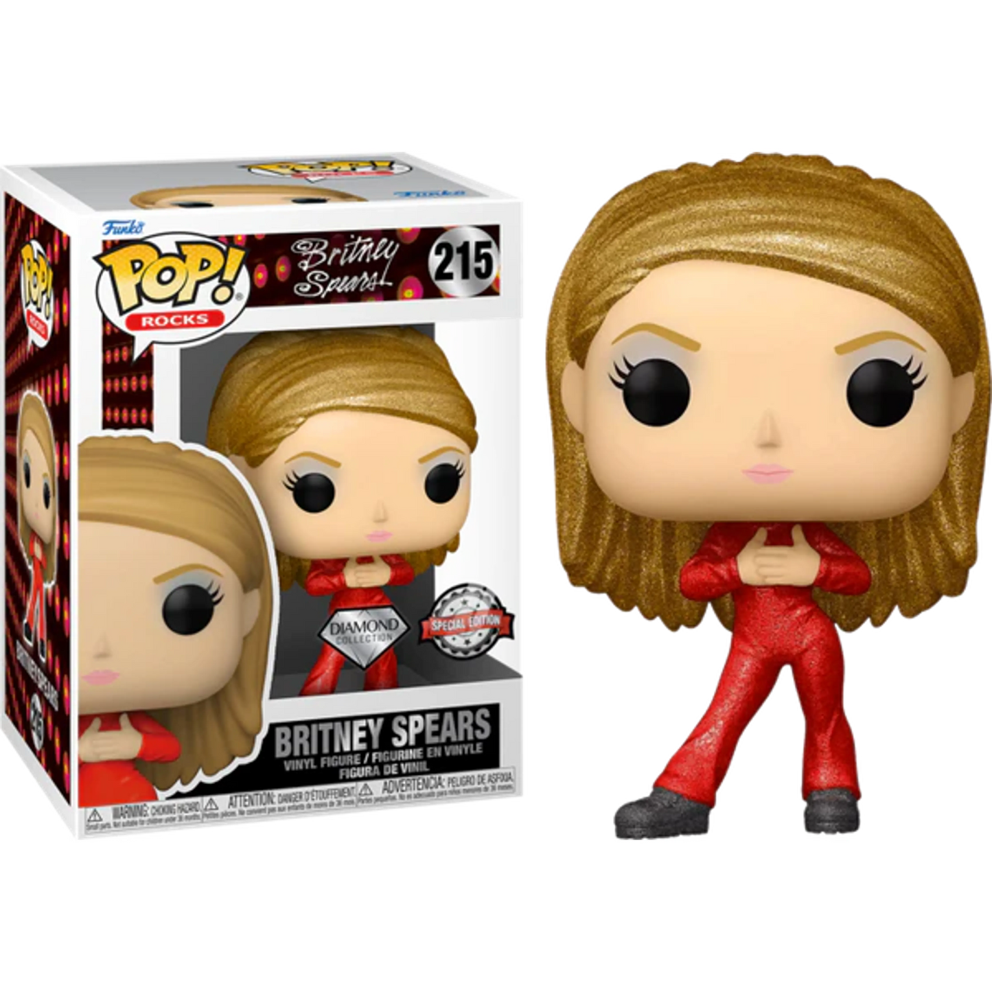 Britney Spears - Britney Spears Oops!... I Did It Again Diamond Glitter Funko Pop! (DAMAGED BOX)