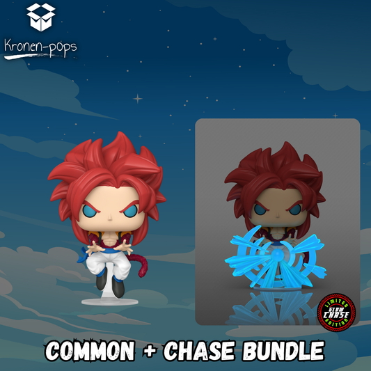 Dragon Ball GT - Super Saiyan 4 Gogeta #2074 Common + Chase Funko Pop! Bundle