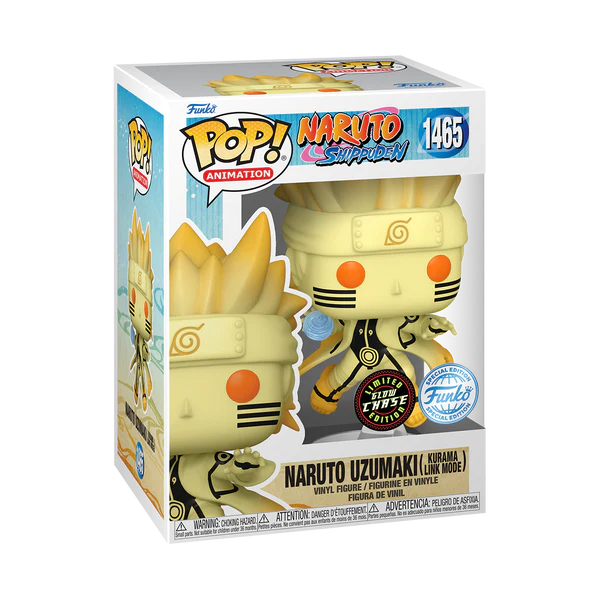 Naruto - Naruto Uzumaki (Kurama Link Mode) Common + Chase Funko Pop! Bundle