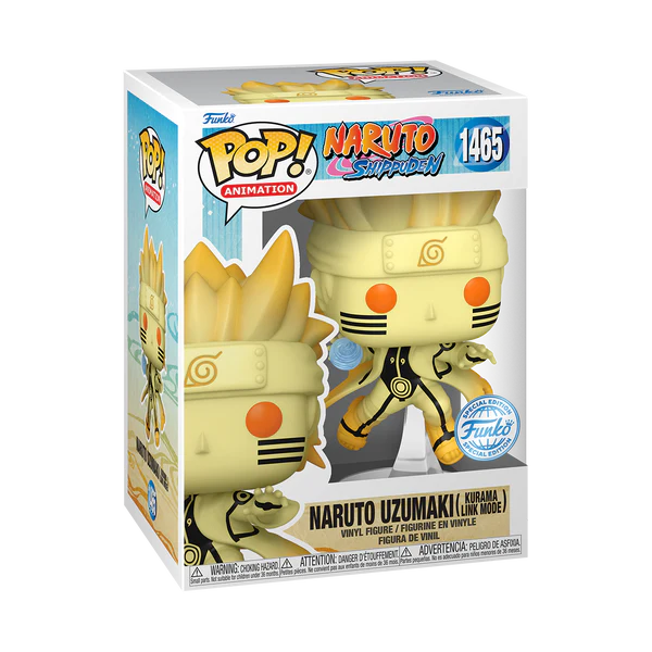 Naruto - Naruto Uzumaki (Kurama Link Mode) Common + Chase Funko Pop! Bundle