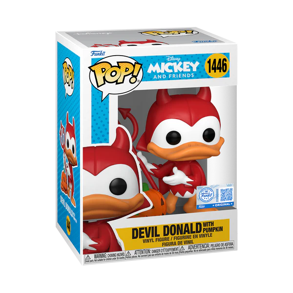 Mickey And Friends - Devil Donald With Pumpkin #1446 Funko Pop!