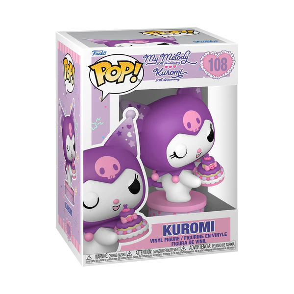 Kuromi 20th Anniversary - Kuromi (With Cake) #108 Funko Pop!