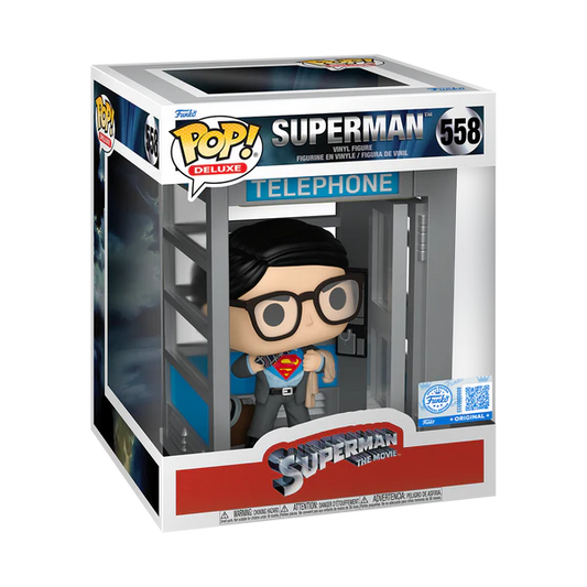 Superman: The Movie - Superman (In Phone Booth) #558 Funko Pop! Deluxe