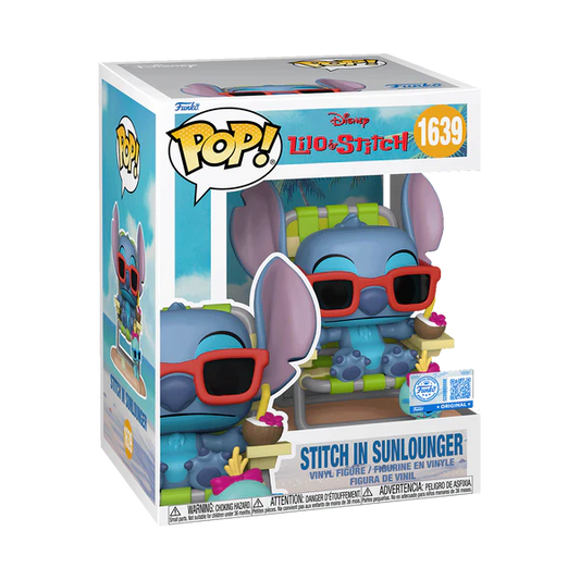 Lilo & Stitch - Stitch in Sunlounger #1639 Funko Pop! Premium