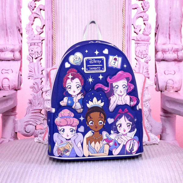 Loungefly Disney - Disney Princess Manga Style Mini Backpack