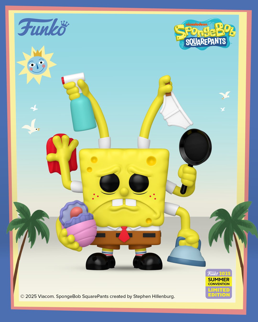 Spongebob - Spongebob Cleaning 2025 Summer Convention Exclusive Funko Pop!