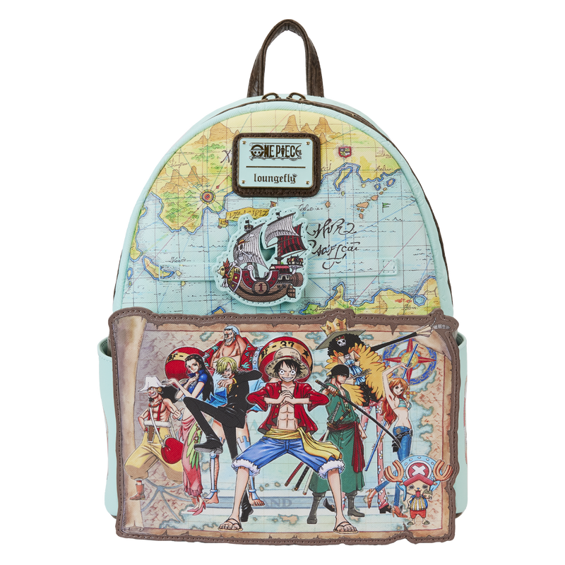 Loungefly One Piece - Luffy & Gang Map Mini Backpack