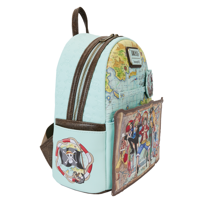 Loungefly One Piece - Luffy & Gang Map Mini Backpack