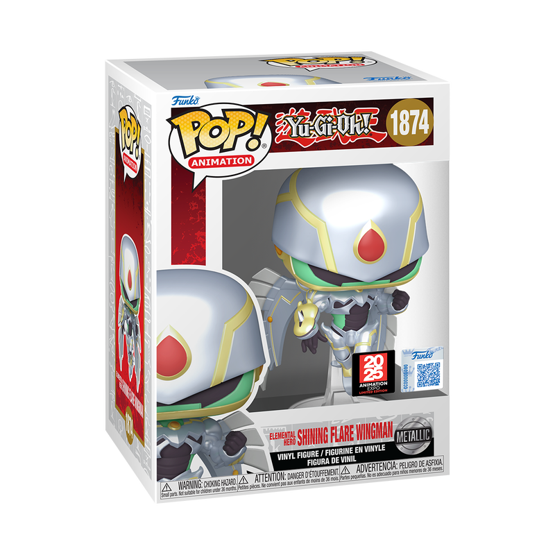 Yu-Gi-Oh! - Elemental Hero Shining Flare Wingman (Metallic) #1874 Funko Pop!