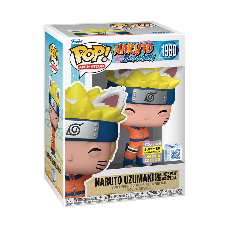 Naruto Shippuden - Naruto Uzumaki (Sasuke's Paw Encyclopedia) 2025 Summer Convention Exclusive Funko Pop!