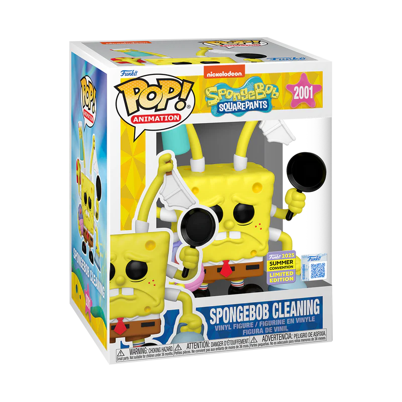 Spongebob - Spongebob Cleaning 2025 Summer Convention Exclusive Funko Pop!