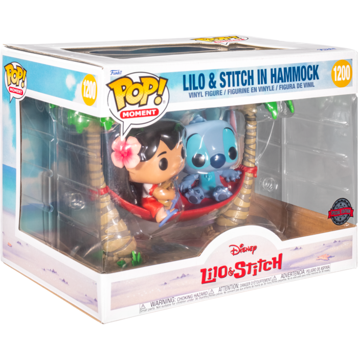 Disney Lilo Stitch in hammock Funko Pop Movie Moment