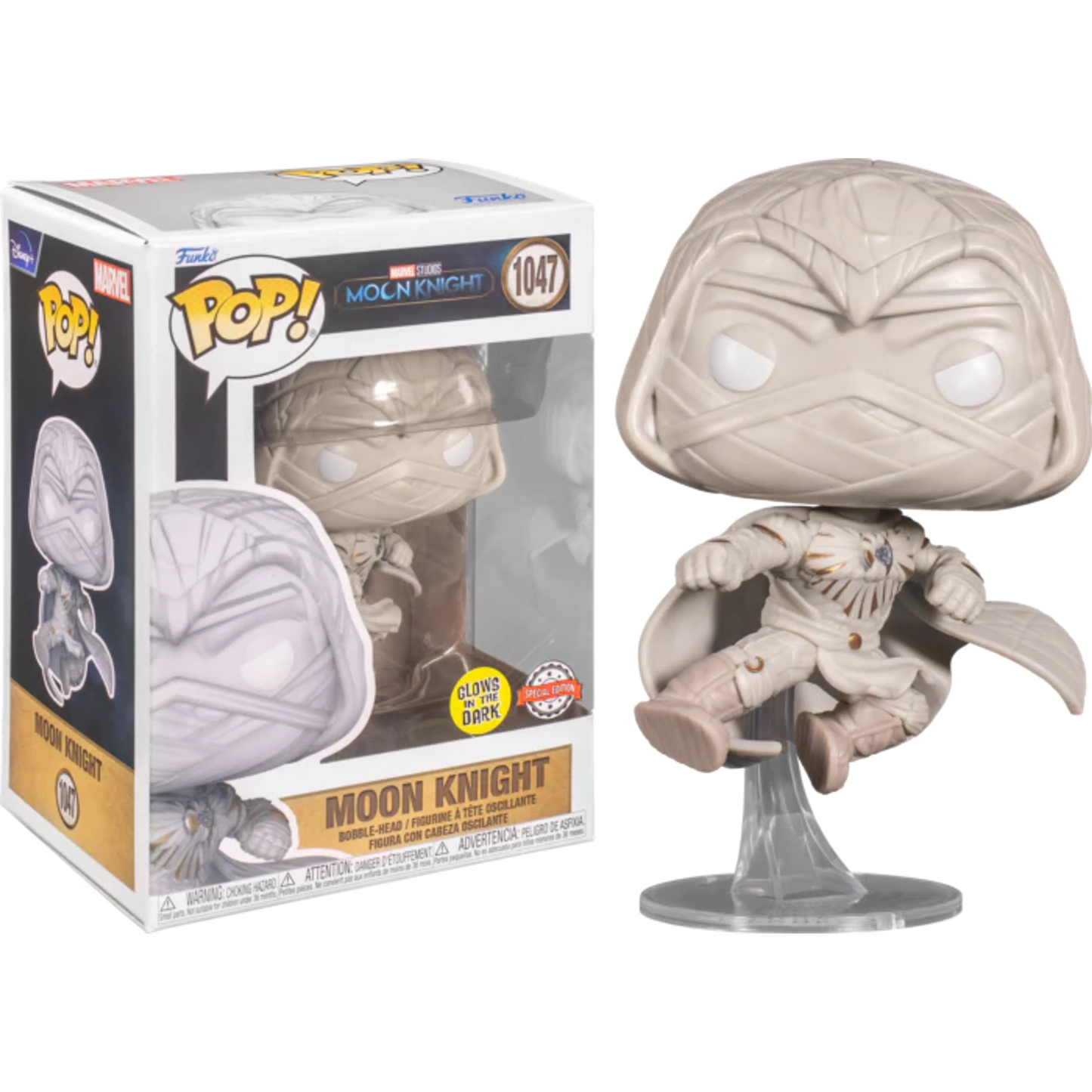 Moon Knight (TV) - Jumping Moon Knight Glow Funko Pop! (DAMAGED BOX)