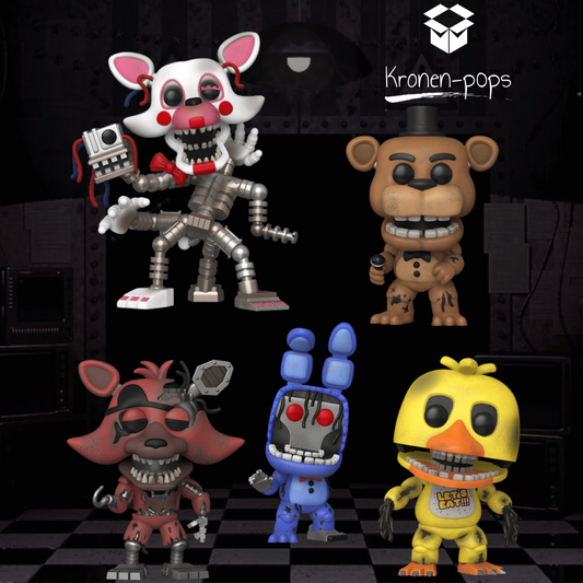 Five Nights at Freddy’s - FNAF Withered Bundle (Set of 5) Funko Pop! Vinyl Figures
