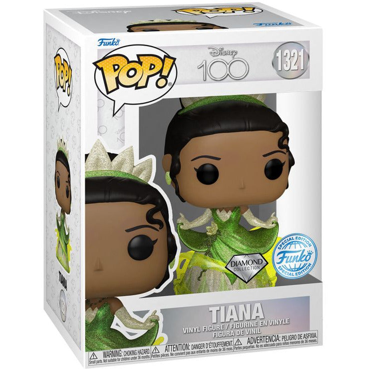 Disney 100th - Tiana Diamond Glitter Funko Pop! Vinyl Figure
