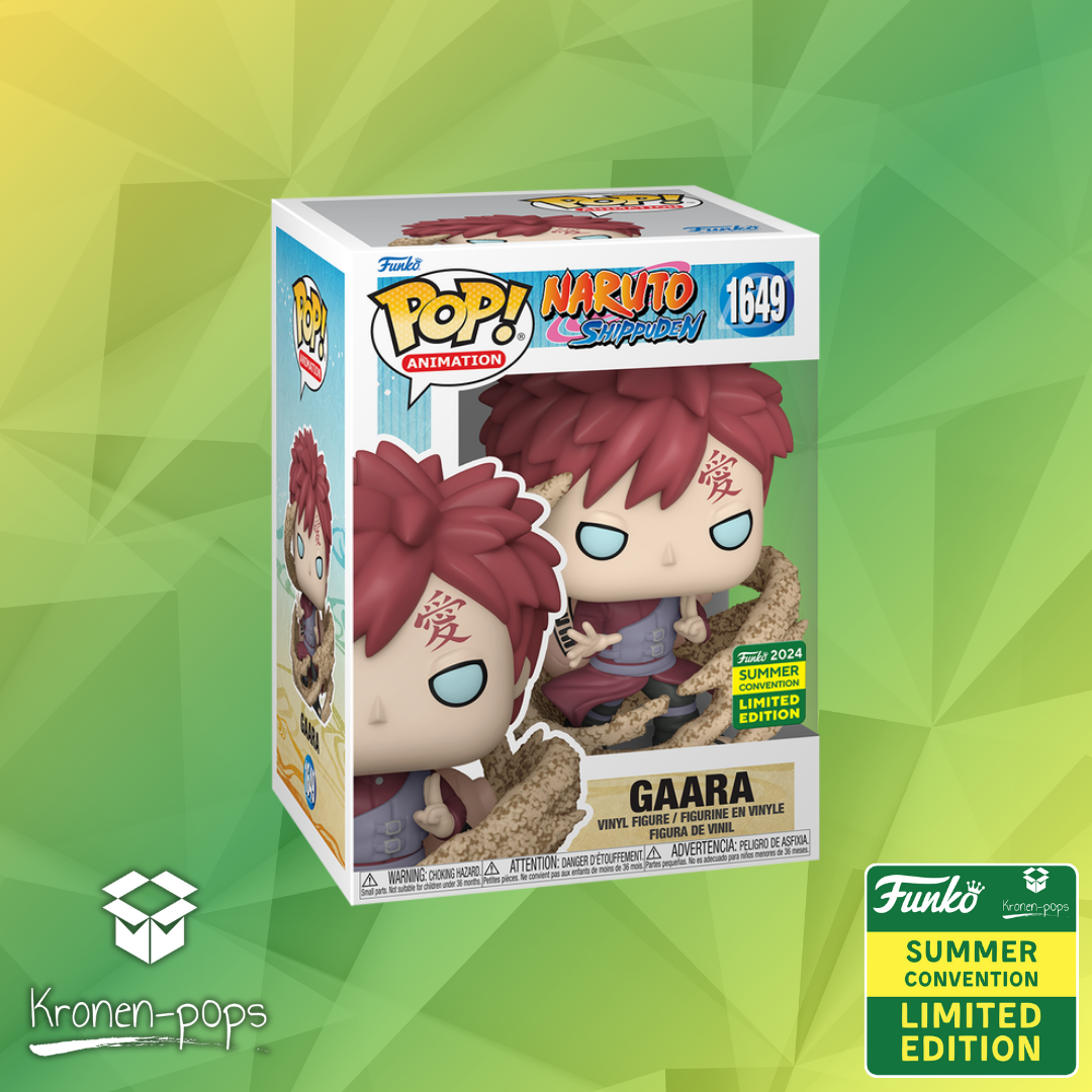 Naruto: Shippuden -  Gaara Sand Jutsu 2024 Summer Convention Exclusive Funko Pop!