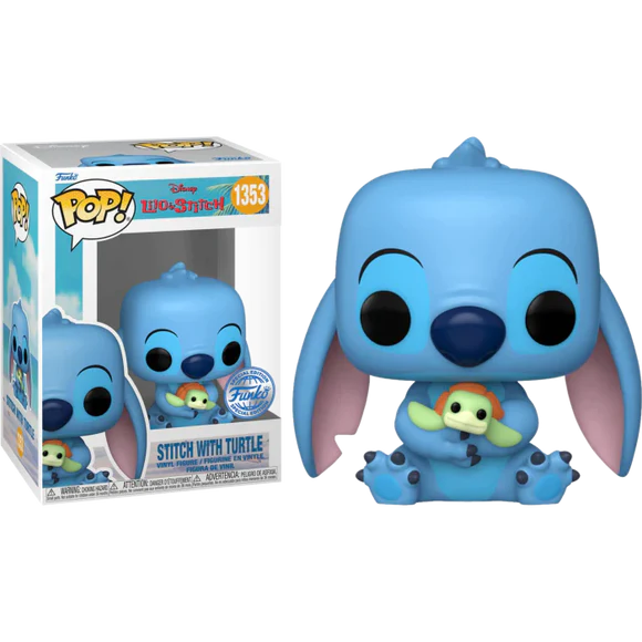 Lilo & Stitch - Stitch With Turtle Funko Pop!