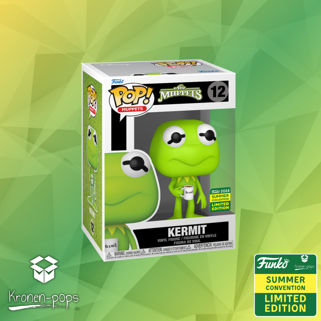 The Muppets - Kermit with mug 2024 Summer Convention Exclusive Funko Pop!