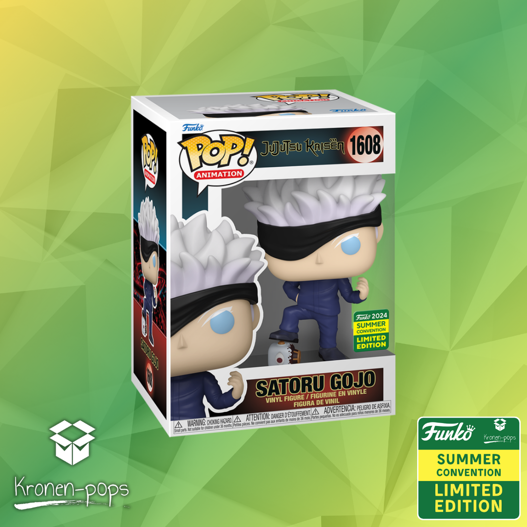 Jujutsu Kaisen -  Satoru Gojo with defeated Jogo 2024 Summer Convention Exclusive Funko Pop!