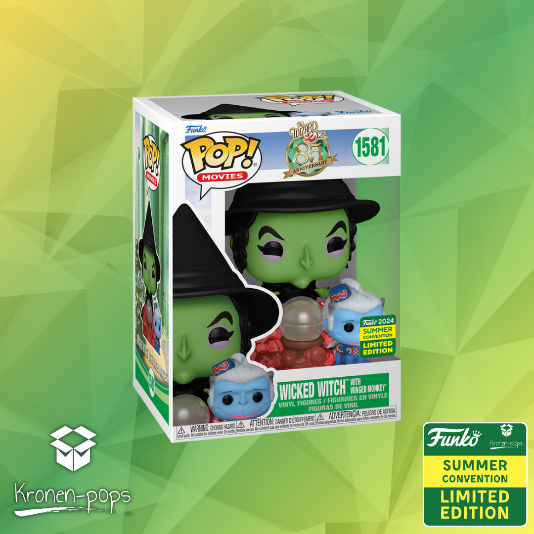 The Wizard of Oz -  Wicked Witch with Winged Monkey 2024 Summer Convention Exclusive Funko Pop!