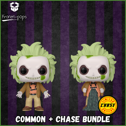 Beetlejuice Beetlejuice - Beetlejuice in Cardigan Common + Chase Funko Pop!