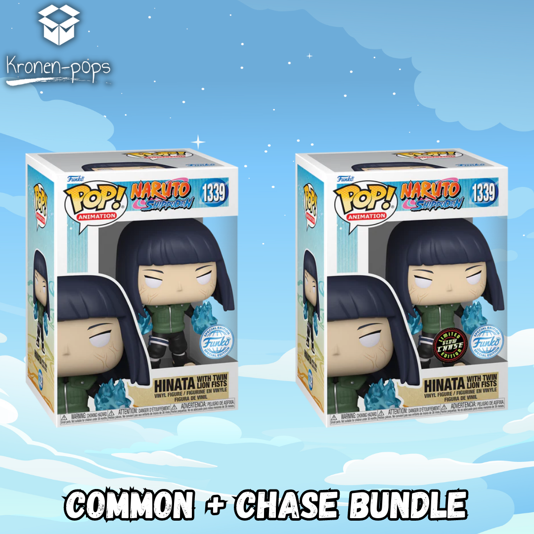 Naruto - Hinata with Twin Lion Fists Common + Chase Funko Pop! Bundle