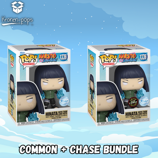 Naruto - Hinata with Twin Lion Fists Common + Chase Funko Pop! Bundle