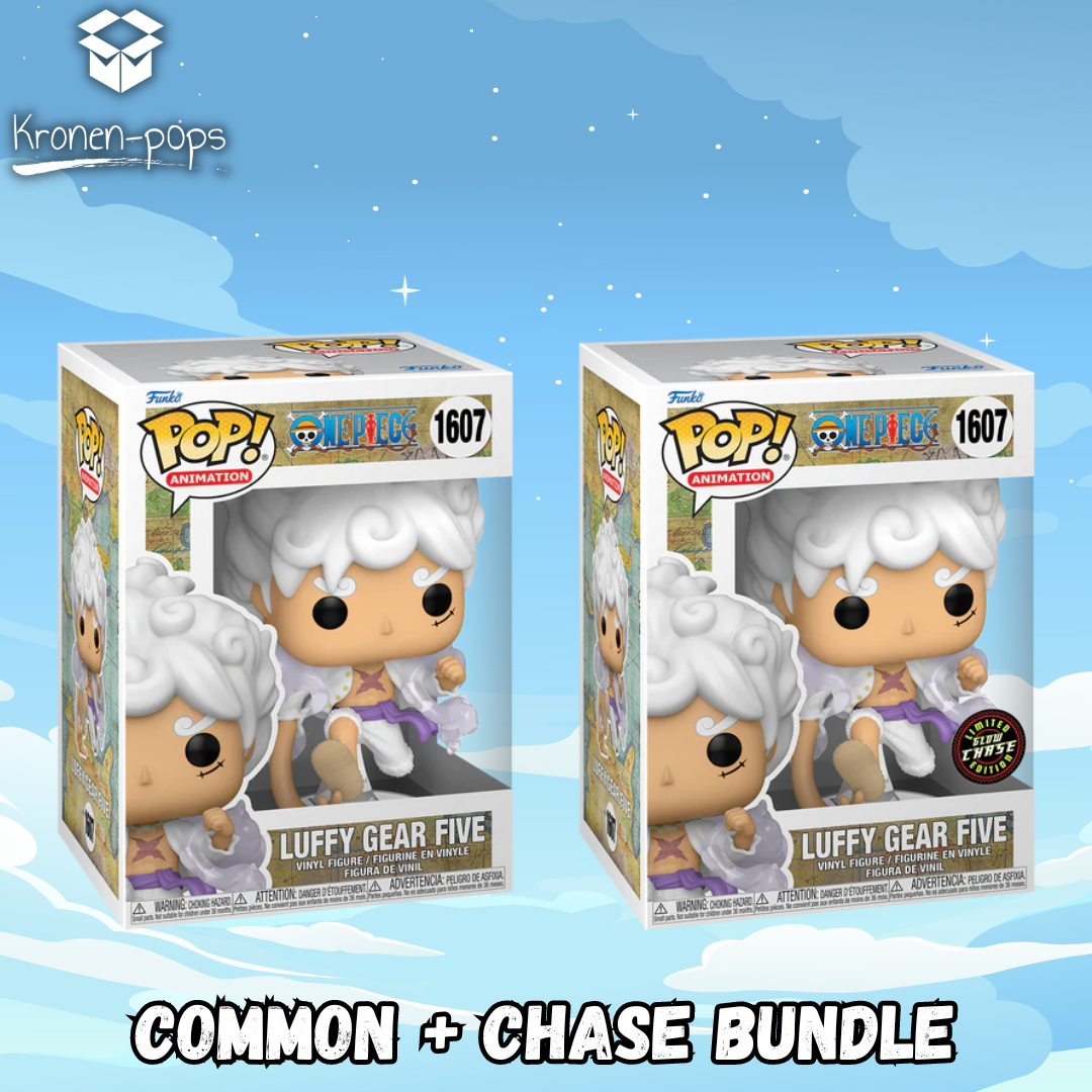 One Piece - Luffy Gear Five Common + Chase Funko Pop! Bundle