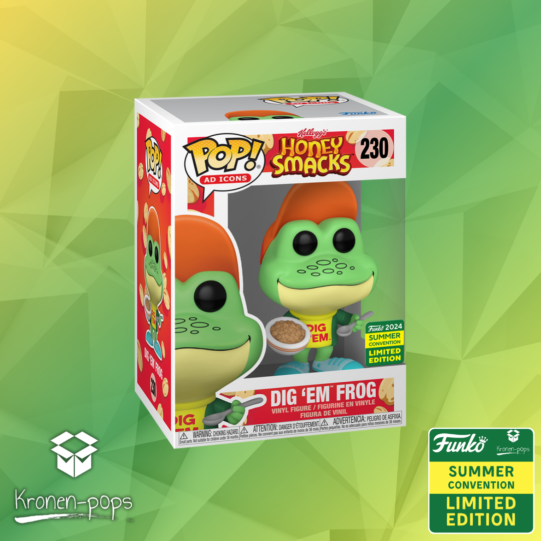 Kellogg’s Honey Smacks -  Dig 'Em Frog 2024 Summer Convention Exclusive Funko Pop!