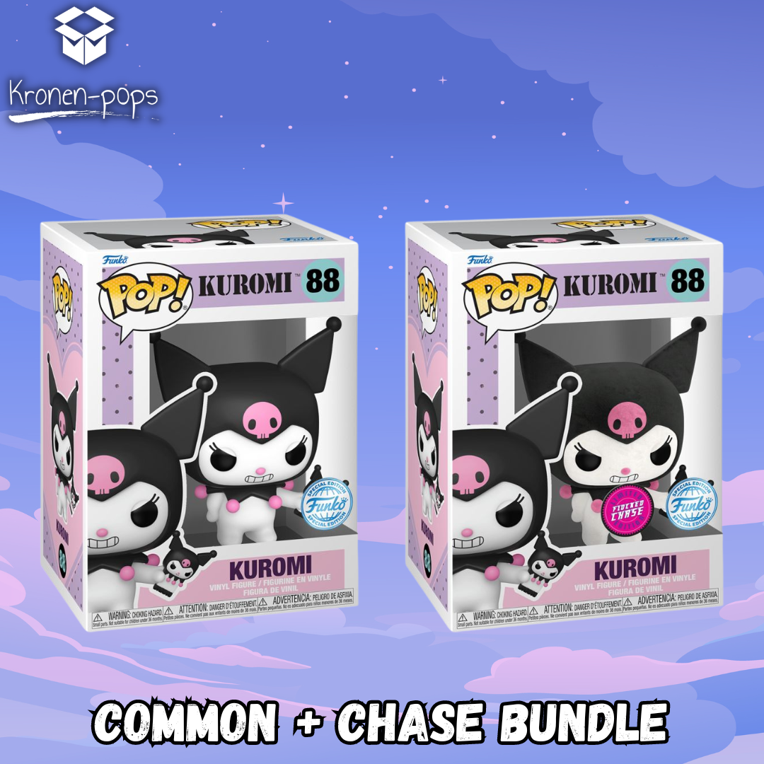 Hello Kitty - Kuromi (with Phone) Common + Chase Funko Pop! Bundle