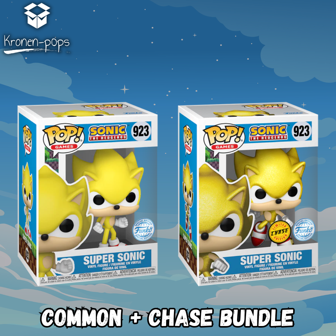 Sonic The Hedgehog - Super Sonic Common + Chase Funko Pop! Bundle