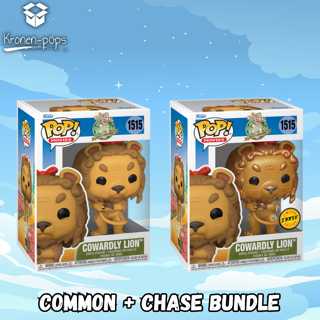 The Wizard Of Oz - Cowardly Lion Common + Chase Funko Pop! Bundle