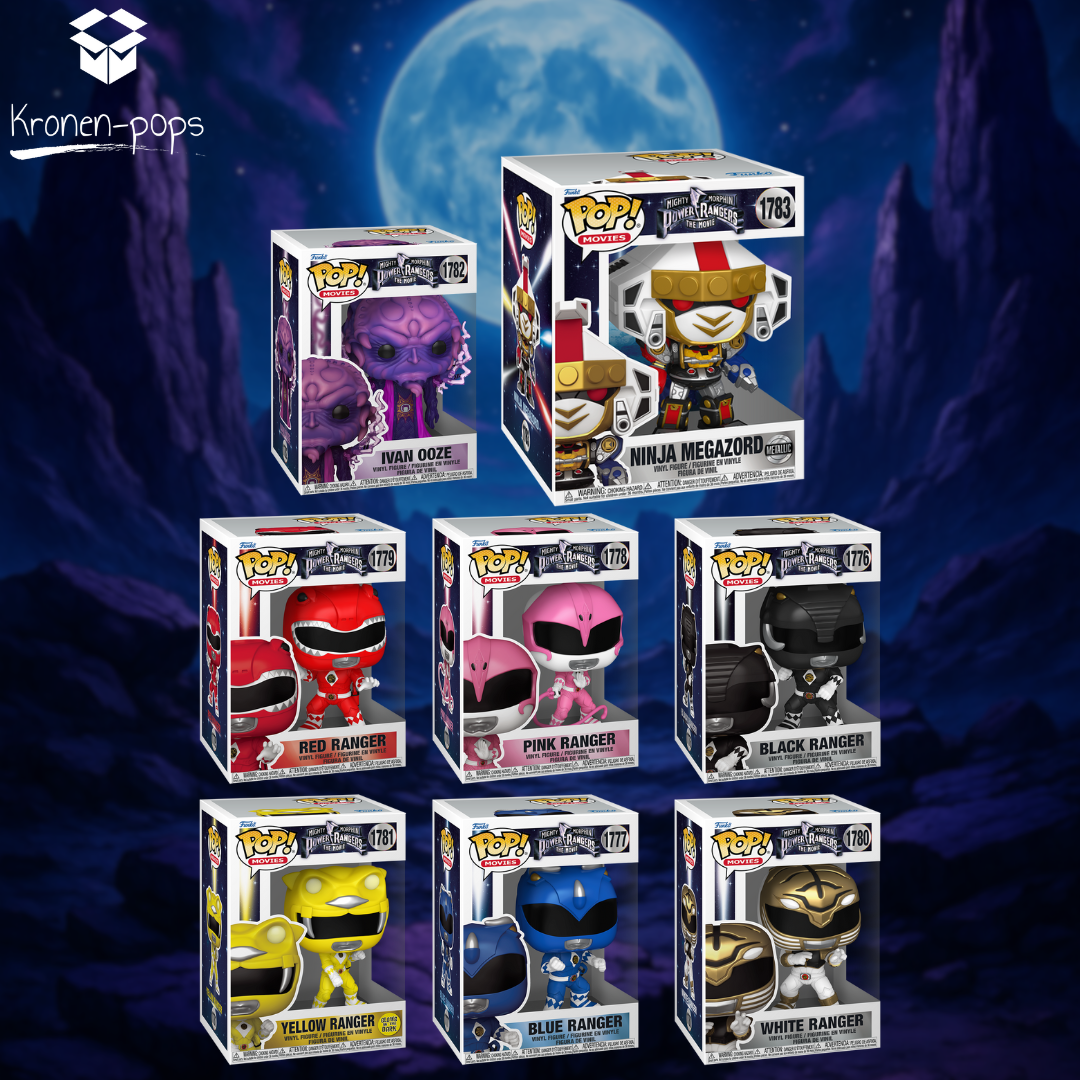 Mighty Morphin Power Rangers The Movie - Power Rangers Bundle (Set of 8) Funko Pop! Vinyl Figures