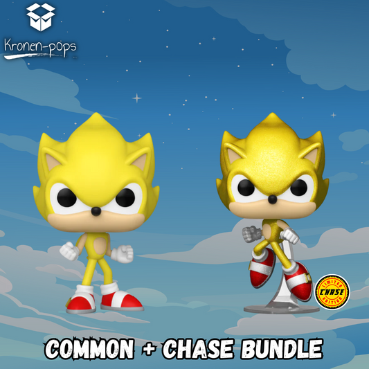 Sonic The Hedgehog - Super Sonic Common + Chase Funko Pop! Bundle