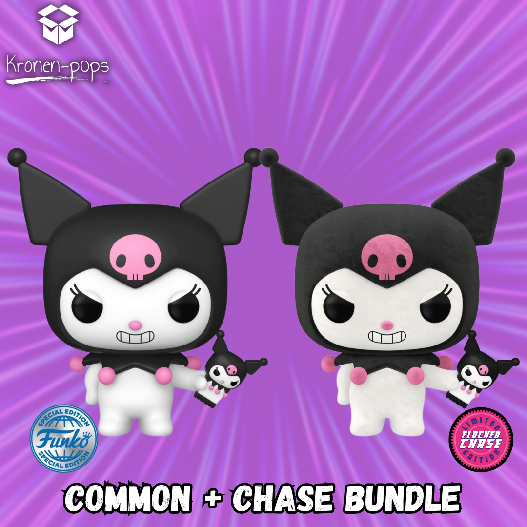 Hello Kitty - Kuromi (with Phone) Common + Chase Funko Pop! Bundle