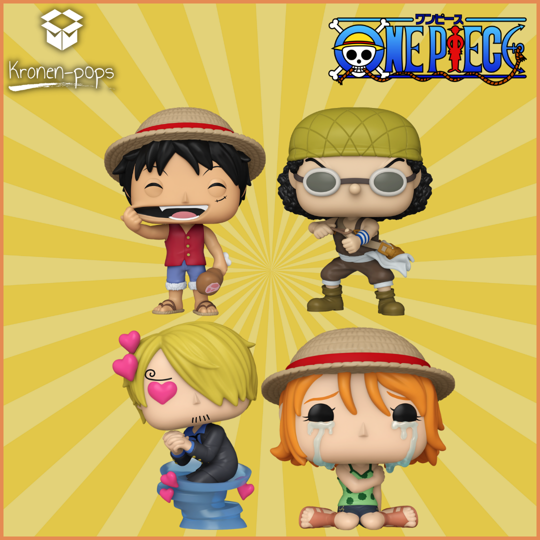 One Piece - The Straw Hat Pirates (Set of 4) Funko Pop! Vinyl Figures