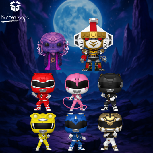 Mighty Morphin Power Rangers The Movie - Power Rangers Bundle (Set of 8) Funko Pop! Vinyl Figures