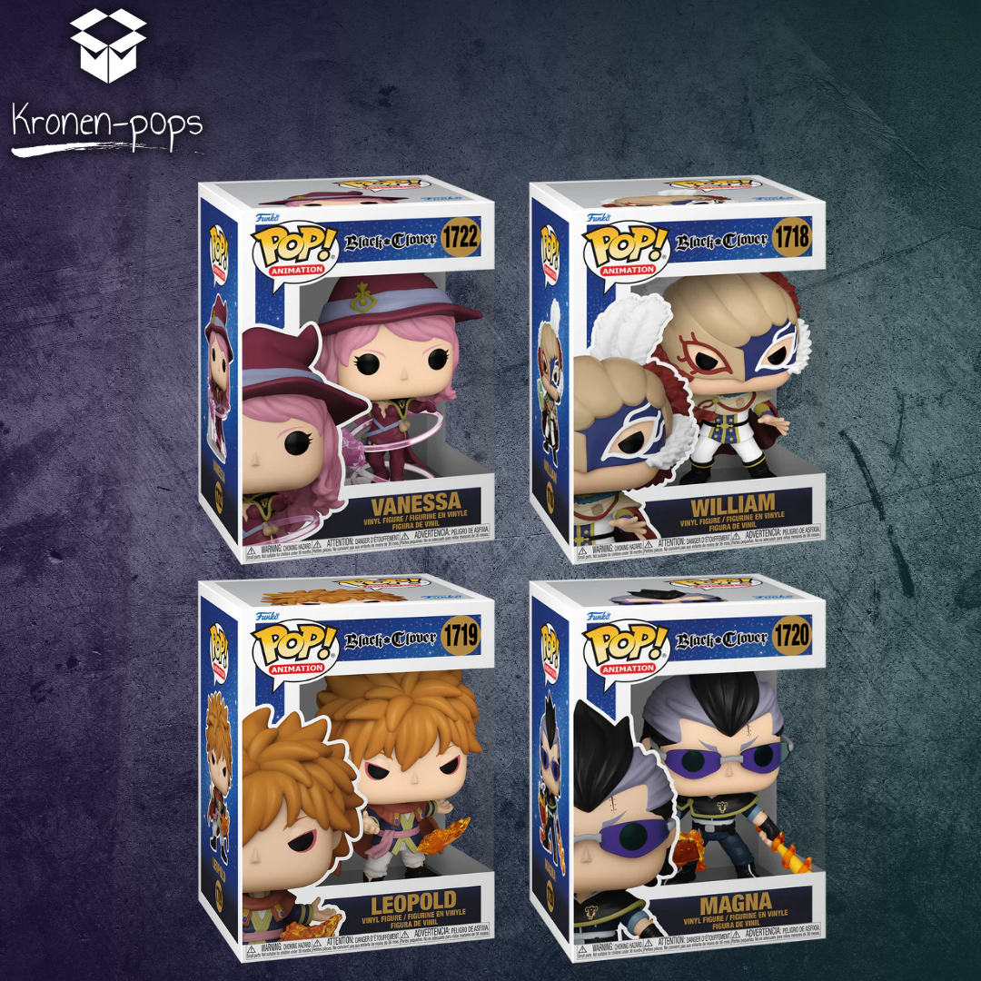 Black Clover - Magic Knights (Set of 4) Funko Pop! Vinyl Figures