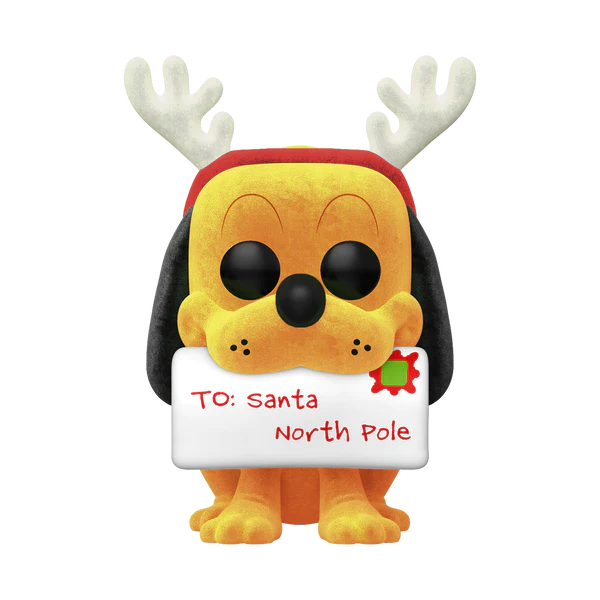 Disney - Holiday Pluto (Flocked) Funko Pop!