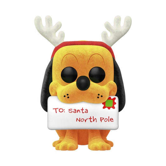 Disney - Holiday Pluto (Flocked) Funko Pop!