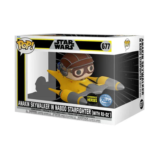 Star Wars: Hyperspace Heroes – Anakin Skywalker In Naboo Starfighter (with R2-D2) Funko Pop! Ride