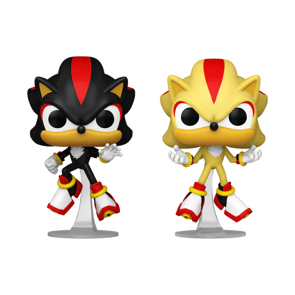 Sonic The Hedgehog - Shadow and Super Shadow Glow Funko Pop! 2-Pack