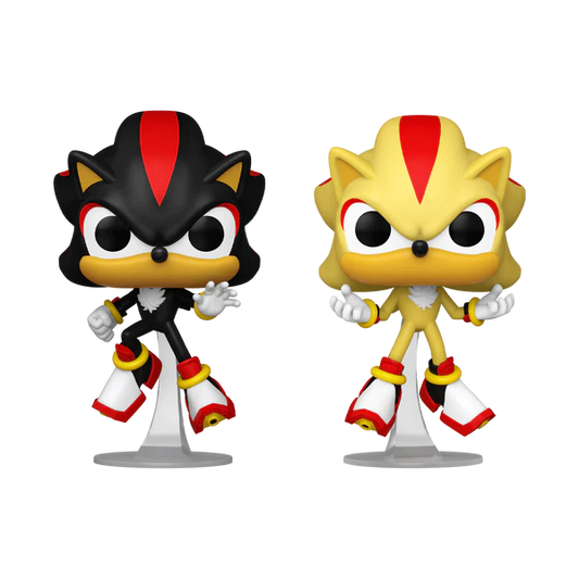 Sonic The Hedgehog - Shadow and Super Shadow Glow Funko Pop! 2-Pack