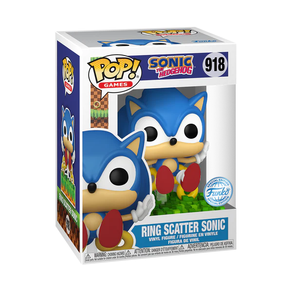 Sonic The Hedgehog - Ring Scatter Sonic Funko Pop!