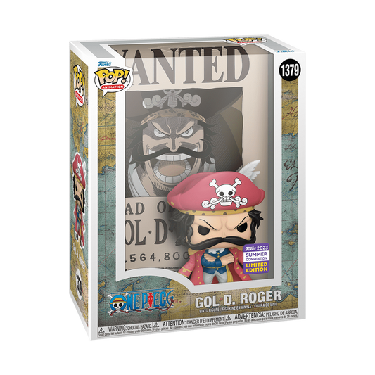 One Piece - Wanted Gol D. Roger Funko Pop Poster! Summer Convention 2023 Exclusive