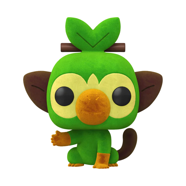 Pokemon - Grookey Flocked Funko Pop!