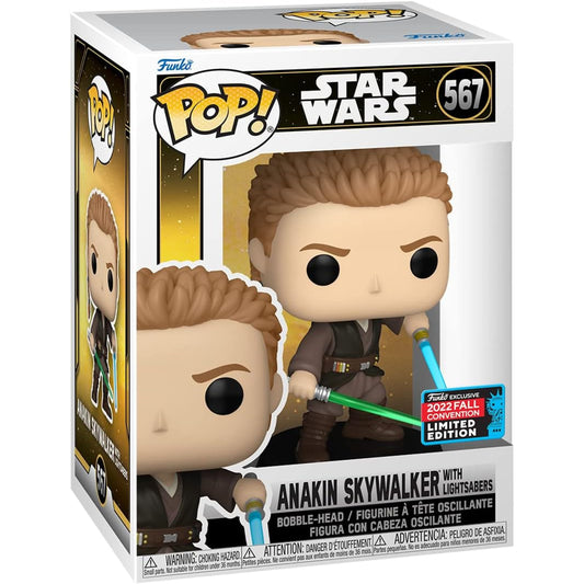 Star Wars: Episode II - Anakin Skywalker with Lightsabers Funko Pop! (DAMAGED BOX)