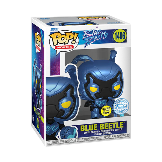 DC Blue Beetle - Blue Beetle With Weapon Glow Funko Pop!